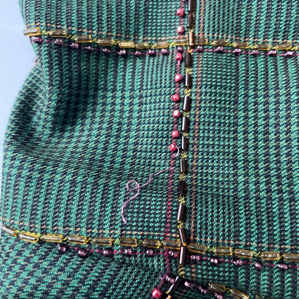 Shorts Preppy Plaid Beaded by Randolph Duke for Martha Palm Beach Vintage 80s - Picture 8 of 8
